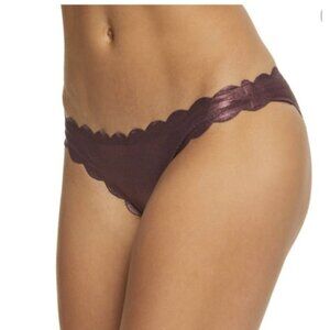 NWT PilyQ Plume Reversible Seamless Wave Teeny Bikini Bottom Sz. S